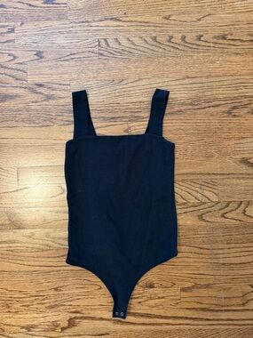 Abercrombie & Fitch Black Square Neck Bodysuit